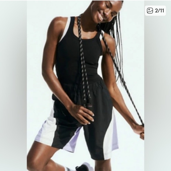 FP Movement Double Bounce Jumpsuit Romper Athletic Gym Outfit Shorts Size Large - Picture 2 of 10